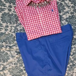 J.Crew Broken In Chino blue shorts- size 4